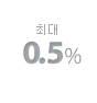 �ִ� 0.5%